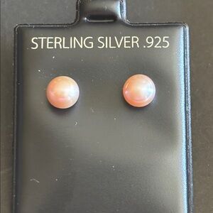 Sterling Silver Fresh water pearls Stud Earrings